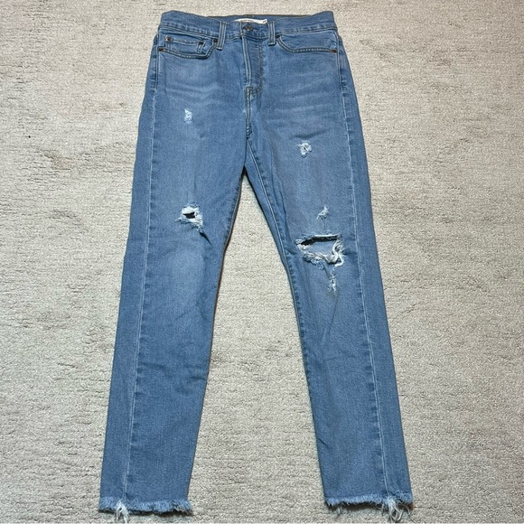 Levi's Denim - Levis Wedgie Skinny Distressed Jeans Size 28 Button Fly